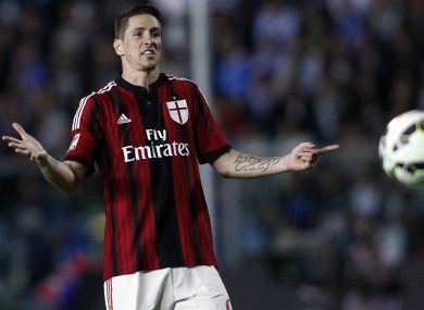 Torres: one start, one goal, no problem.