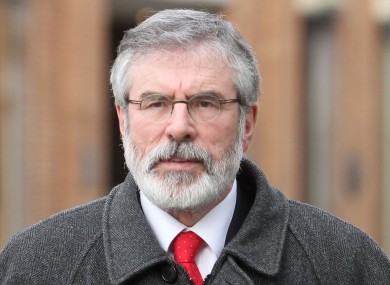 Sinn Féin leader Gerry Adams