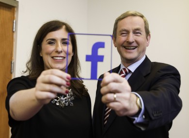 Sonia Flynn, MD of Facebook Ireland, and Enda Kenny