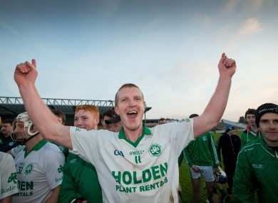 Henry Shefflin celebrates after Sunday's Kilkenny county final.