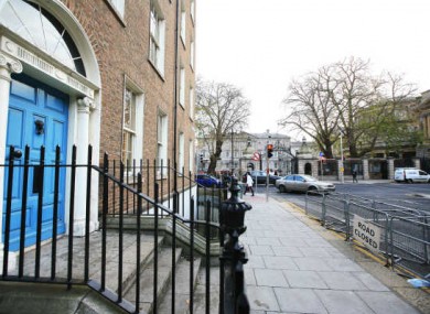 The sheltered doorway on Molesworth Street where Jonathan Corrie was found dead.