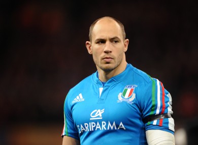 Parisse: Italy's captain and talisman resumes his usual spot at number eight.
