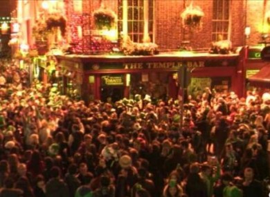 Temple Bar during last year's festivities.