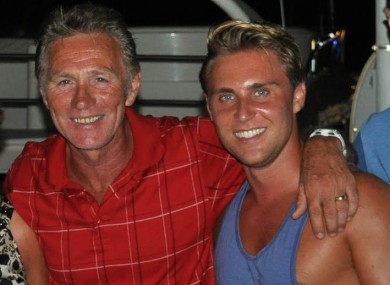 Eamonn Coghlan with his son Michael.