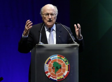 Blatter announced he will be standing down last month.