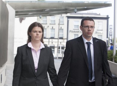 Sandra Higgins pictured today outside court.