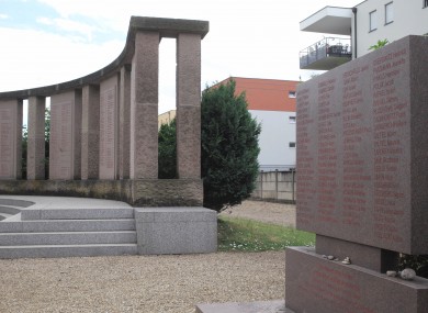 A memorial near Strasbourg to the 86 Jews killed for August Hirt's medical experiments