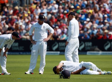 Some of England's players found the incident rather amusing.