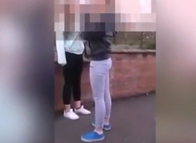 A still from the video