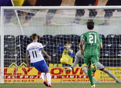 Higginbotham scored a beautiful penalty.