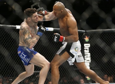 Souza, right, beat Chris Camozzi in April after Romero was forced to withdraw.