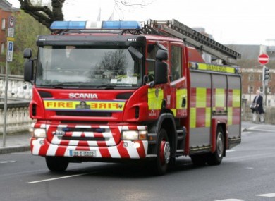Fire crews battled the blaze