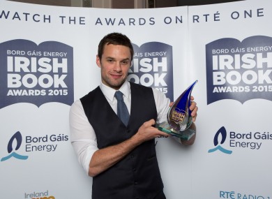 Bressie with his award.