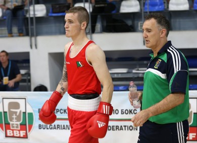 Dean Walsh with uncle Billy (right).