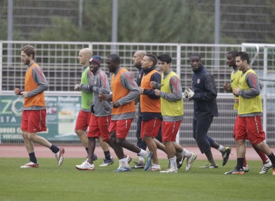 The US squad training at the Montbauron stadium in 2011.