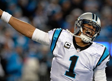 Cam Newton: favourite to claim Super Bowl win.