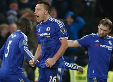 Terry scored Chelsea's last-gasp equaliser against Everton at the weekend.