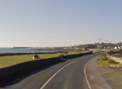 The scene of last night's crash.