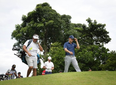 Spieth: weather disrupted his final round in Singapore (file photo).