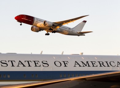 File photo of a Norwegian Airlines flight