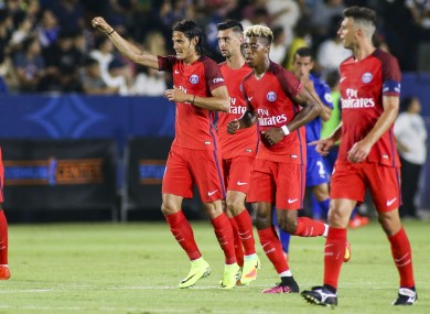 Paris Saint-Germain celebrate