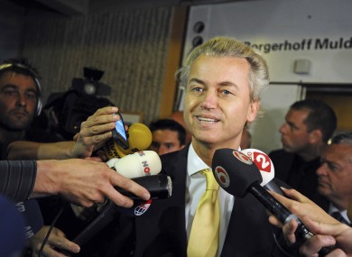 Geert Wilders, of Netherlands' far-right party.