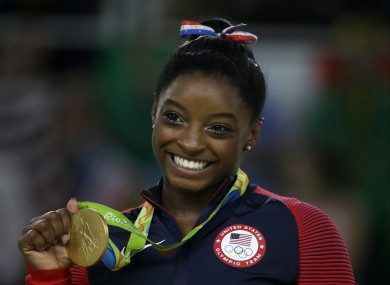 US gymnast Simone Biles won four gold medals at the Olympic Games in Rio de Janeiro.