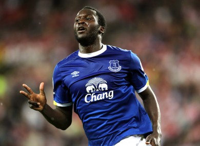 Everton striker Romelu Lukaku.