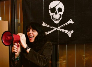 Birgitta Jonsdottir, co-founder of the Pirates.