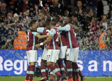 West Ham are through to the last eight.