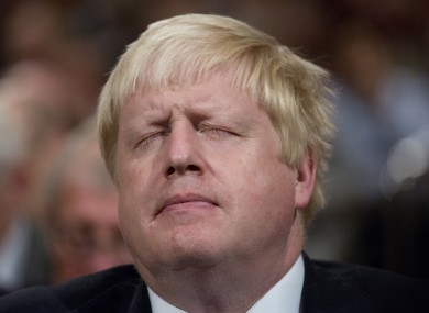 Yesterday, Johnson called on people to protest outside the Russian embassy in London.