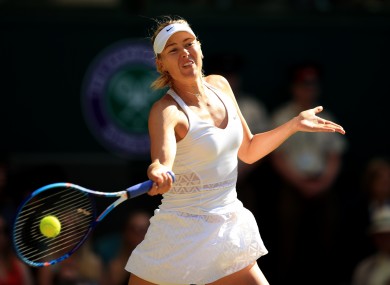 Sharapova tested positive in January of this year.
