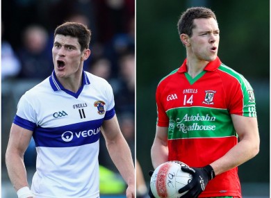 Diarmuid Connolly (St Vincent's) and Dean Rock (Ballymun Kickhams) are both chasing a Dublin title.
