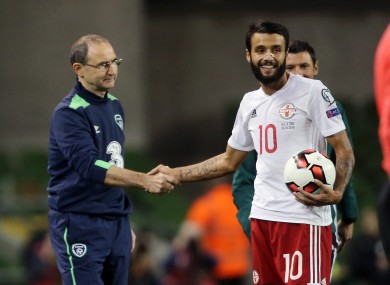 O'Neill claimed Georgia could have snatched the win if they had a prolific striker in their team.