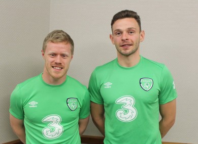 Horgan and Boyle reporting for international duty.