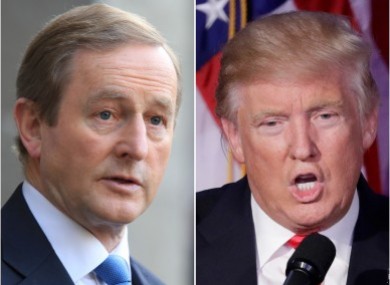 Enda Kenny and Donald Trump