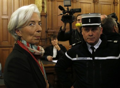 Christine Lagarde at the Paris court last week