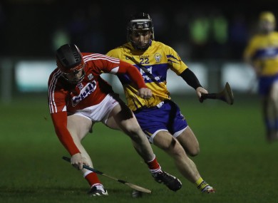 Clare v Cork in Round 5 of the Co-Op Superstores Munster Hurling League.