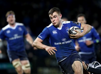 The Ireland international in action against Zebre.