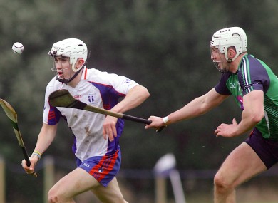 Mary I's Aaron Gillane in action against LIT's Barry O'Connell.