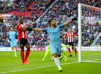Aguero scored Man City's first.