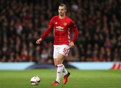 Manchester United's Zlatan Ibrahimovic makes our team of the year.