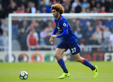 Fellaini could well start this evening.