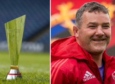 The new Anthony Foley Memorial Trophy.