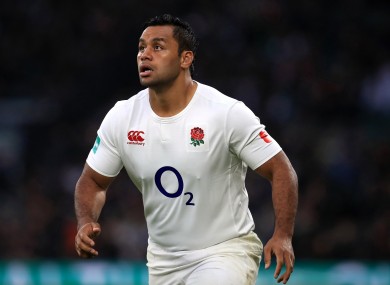 Vunipola in action for England.