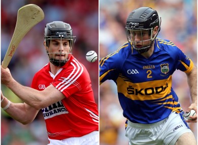 Cork's Shane O'Neill and Tipperary's Conor O'Brien.
