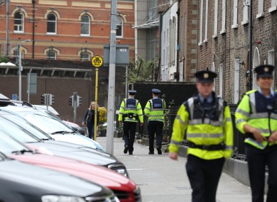 File photo. Gardaí on patrol in Dublin.