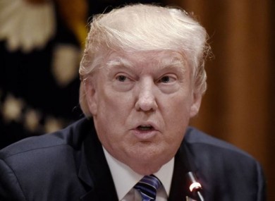 US President Donald Trump (file photo).