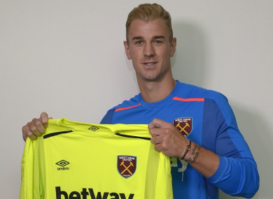 West Ham will have the option to sign Hart permanently at the end of next season.