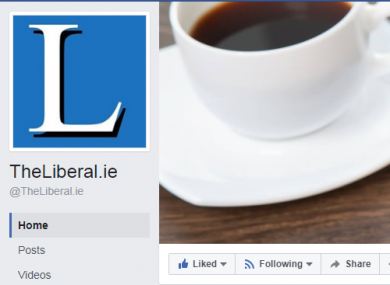 A screengrab from TheLiberal.ie's Facebook page.